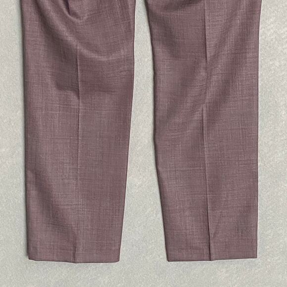 Tallia Men's 34x30 Suit Pant Vane Stretch Wool Blend Plum NEW - Picture 7 of 10